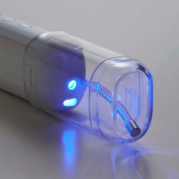 口腔洗浄器 エレコム デンタルウォッシャー DENTNICS 収納タンク 伸縮タイプ UV除菌機能 4モード IPX7 ホワイト ELECOM HC-JF02WHの画像