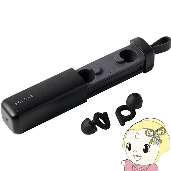 �G���R�� �����p���� ECLEAR Earplug �u���b�N HCSL-EP01BK ���� �C���[�v���O �Չ� ���� ���� �W�� ���K�ȑ�����