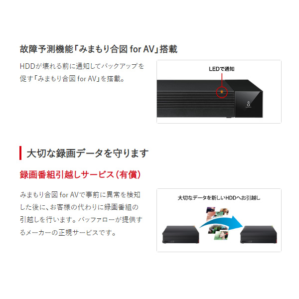 外付けHDD 4TB バッファロー SeeQVault対応 ハードディスク HD-SQS4U3