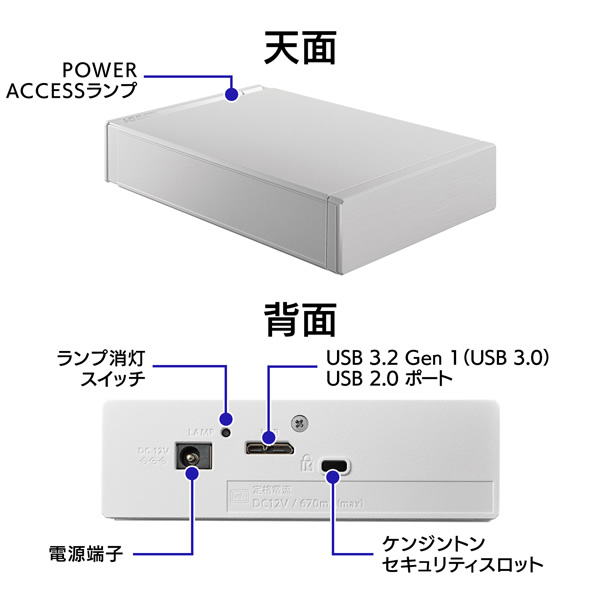 アイ・オー・データ 外付けHDD 1TB テレビ録画＆パソコン両対応 I-O DATA HDD-UT1W :HDD-UT1W:ぎおん - 通販 -  Yahoo!ショッピング