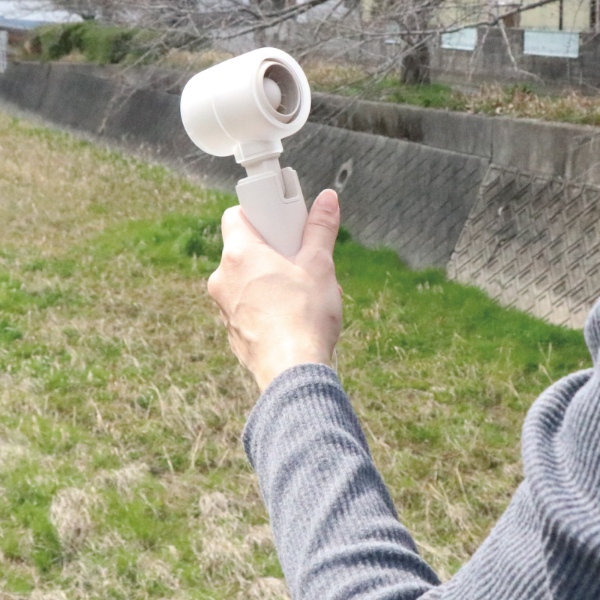 日傘用 扇風機 日傘クリップファン ハンディファン 携帯扇風機 USB充電式 USB Type-C対応 HDL-8032 ベージュ ヒロコーポレーション | HIRO | 07