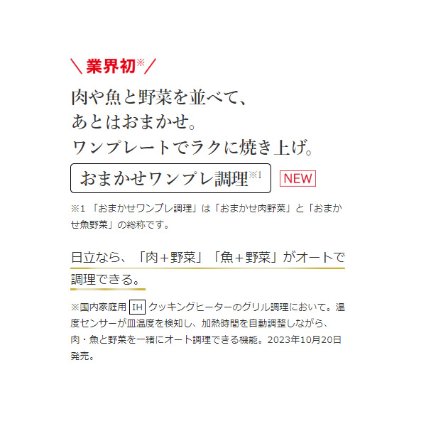 [予約]ビルトインIHクッキングヒーター 日立 火加減マイスター HT-N2000STWF(S) [プレミアムシルバー] | 日立 | 01