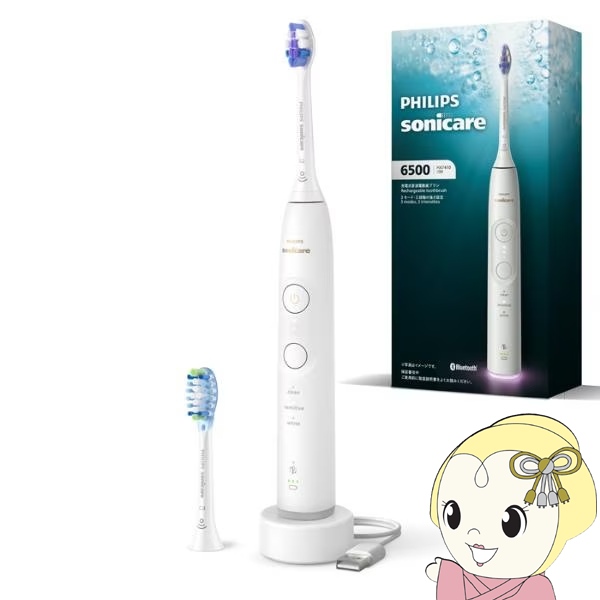 �d�����u���V �t�B���b�v�X Philips �\�j�b�P�A�[ Sonicare 6500�V���[�Y HX7410/09 �z���C�g
