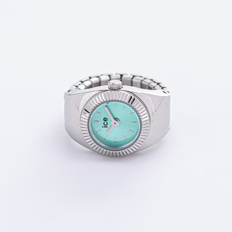 アイスウォッチ リングウォッチ シュシュ シルバーターコイズ 新品未使用品 ICE WATCH（アイスウォッチ） 指時計 Chouchou（シュシュ） リング