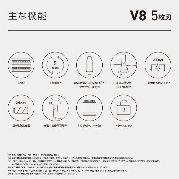maxell（マクセル） 5年保証 マクセルイズミ IZF-V855W-K ブラック 5枚