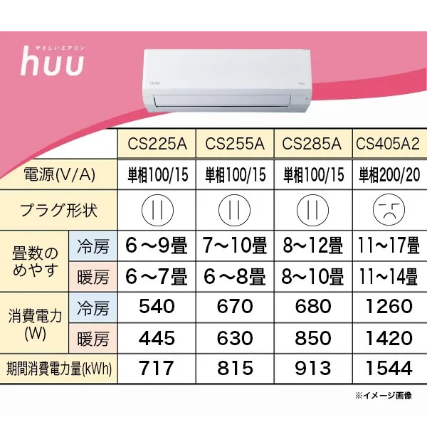 Haier（ハイアール） エアコン 2025年 huu フー CSシリーズ ホワイト