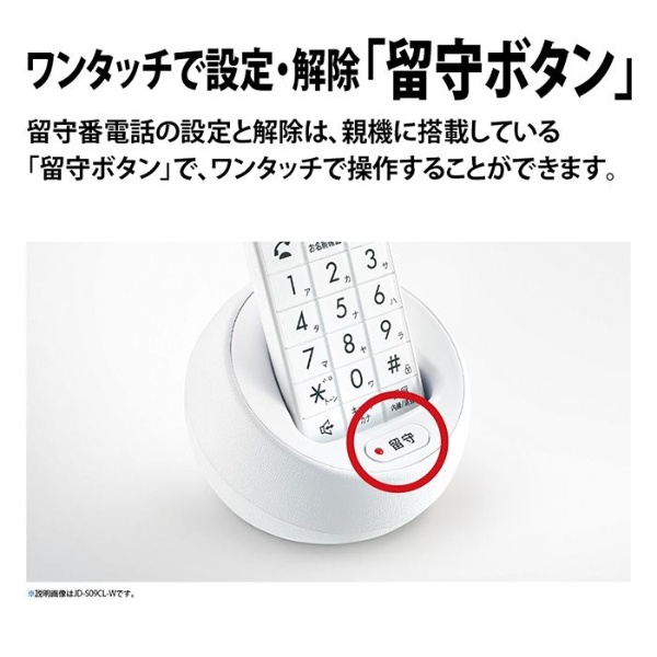 SHARP（シャープ） 電話機 デジタルコードレス電話機 子機1台 ホワイト