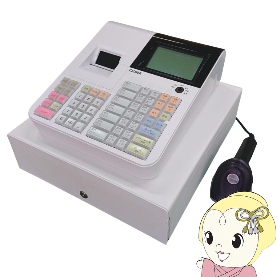 CLOVER電子レジスター　JET101LC Amazon.co.jp: クローバー電子 【乾電池駆動対応】横型