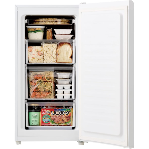 在庫限り　【リファービッシュ品/超美品】冷凍庫 小型 家庭用 ハイアール 102L 前開き JF-HSU10A-W Haier（ハイアール） 【リファービッシュ品/超美品】冷凍庫 小型 家庭