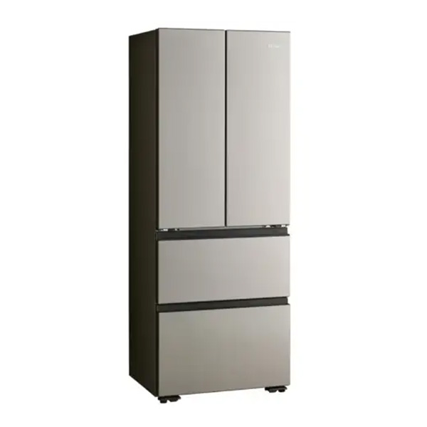 [予約]冷蔵庫【設置込】Haier ハイアール 4ドア 411L 観音開き CORISM 幅70cm アイボリーグレー JR-G41A-H ぎおんの画像