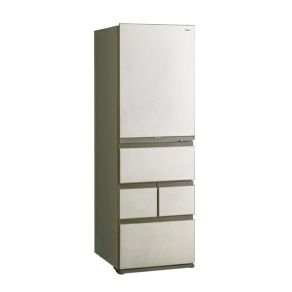 [予約]冷蔵庫【設置込】Haier ハイアール 5ドア 450L 右開き CORISM 幅59.5cm サンドホワイト JR-LX45A-W ぎおんの画像