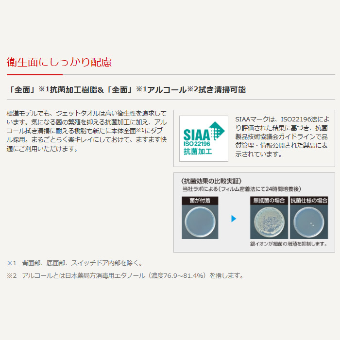 三菱電機 ハンドドライヤー ジェットタオル ヒーター付 100V スリムタイプ 標準モデル JT-HC116JH2-W_1