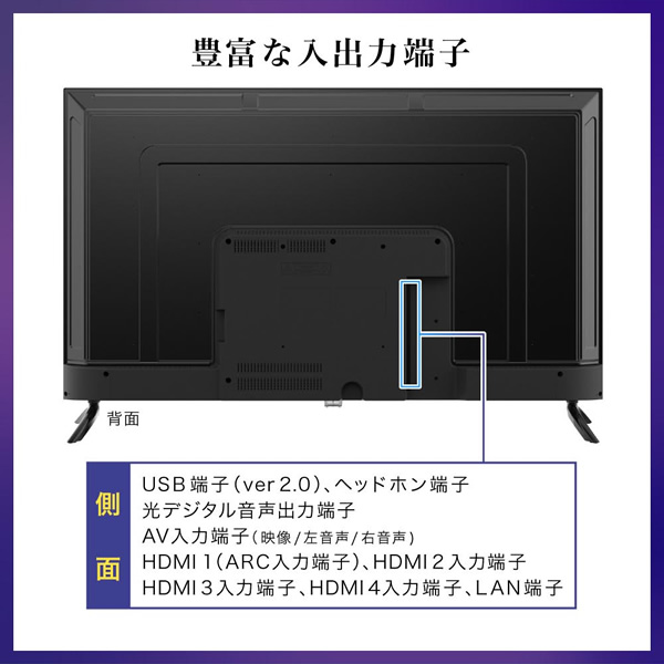 チューナーレステレビ 50型  maxzen マクスゼン 液晶テレビ 50インチ 4K対応 CHiQ スマートテレビ Android TV JU50G7E｜gion｜09
