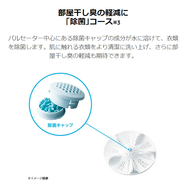 [予約]全自動洗濯機 ハイアール 7.0kg ホワイト JW-U70B-W｜gion｜04