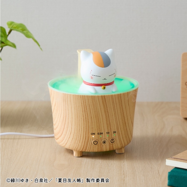 新品未使用 加湿器 スチーム式 加熱式 2025最新型 リモコン付 CCP 夏目友人帳 ニャンコ先生 お風呂加湿器 ルームライト加湿器 超音波