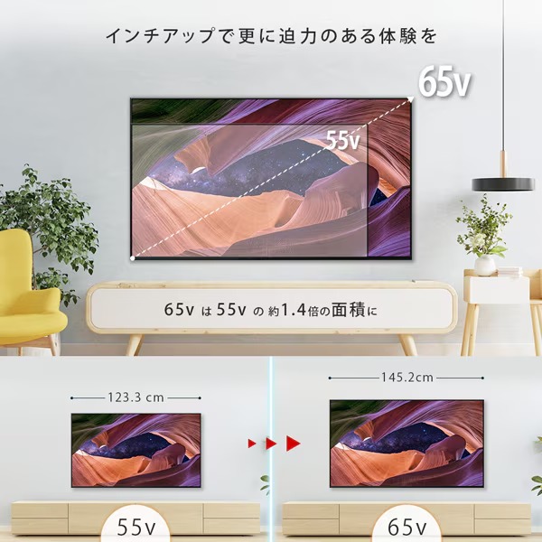 BRAVIA テレビ ソニー KJ-55X83L 55V型 4K液晶テレビ 高画質