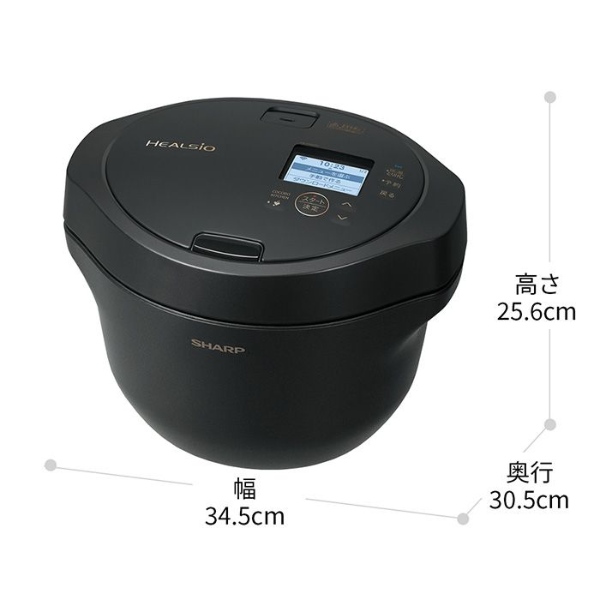 ヘルシオ ホットクック シャープ KN-HW24H-B プレミアムブラック SHARP