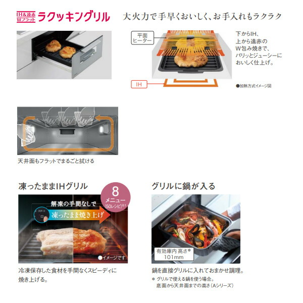 【京都市内限定/標準入替工事込み 商品+標準工事】ビルトインIHクッキングヒーター パナソニック Panasonic KZ-A1T6K ジェットブラックの画像