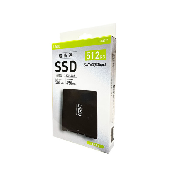 LAZOS 内臓SSD 512GB 2.5インチ SATA3.0 5個セット