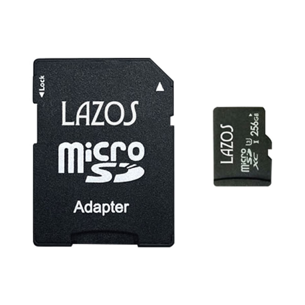Lazos microSDHCメモリーカード 256GB CLASS6 紙パッケージ 20個セット L-B256MSD10-U3｜gion｜02