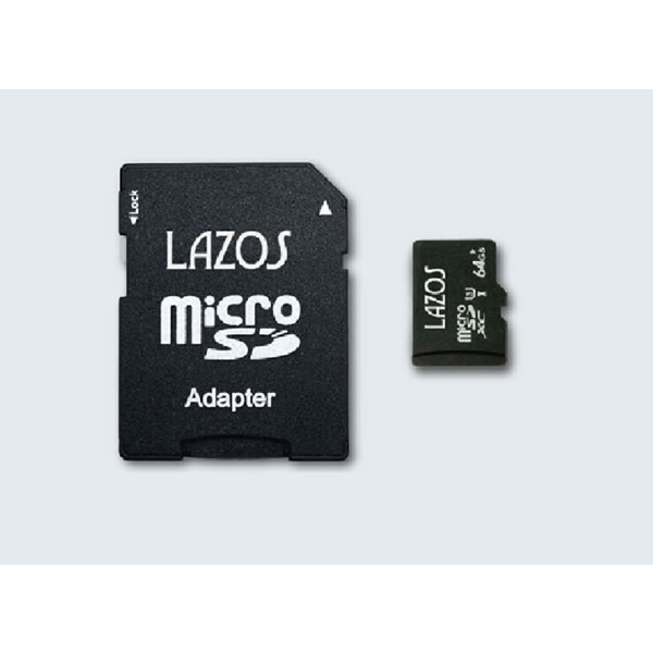 Lazos microSDHCメモリーカード 64GB CLASS6 紙パッケージ 20個セット L-B64MSD10-U3｜gion｜02