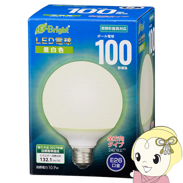 LED�d�� �{�[�����` 100W���� 1440lm �����F G95 E26 ���`���Ή� �I�[���d�@ LDG11N-G AG24
