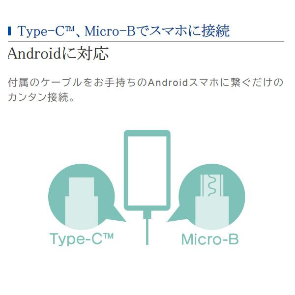 スマホ用CDレコーダ 「スマホでCD」ケーブルモデル Android用 Logitec LDR-SM8URWH ホワイト｜gion｜05