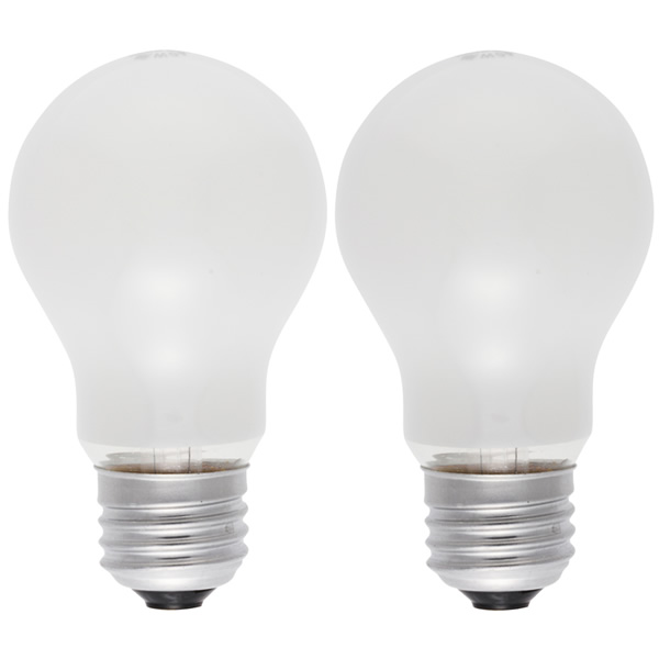 OHM オーム電機 白熱電球 40W相当 ホワイト E26 2個入り 白熱球 シリカ LW100V38W55/2P 06-1761 | OHM | 01
