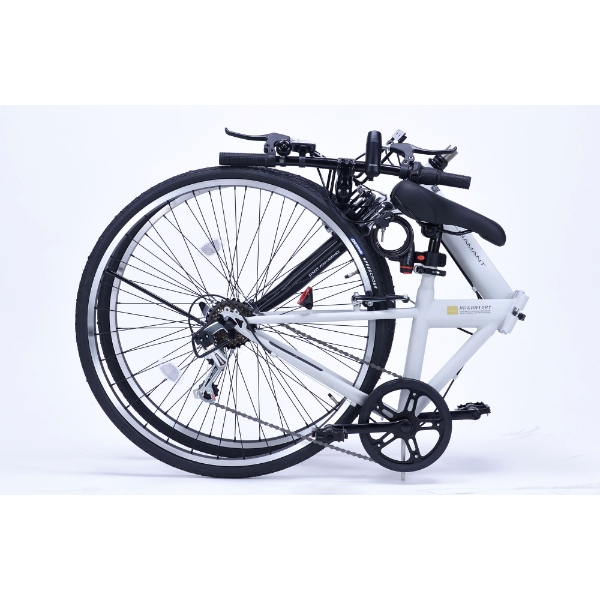 MYPALLAS 自転車 折りたたみ クロスバイク 700C×28C 6段変速 LEDライト