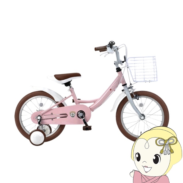 [予約 6月下旬以降]子供用自転車 16インチ 補助輪付き 泥除け付き 幼児用 子ども MYPALLAS マイパラス MD-16-SB ストロベリー