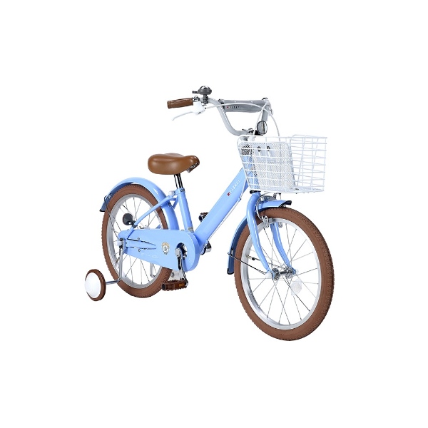 [予約 4月22日以降]子供用自転車 18インチ 補助輪付き 泥除け付き 子ども MYPALLAS マイパラス おしゃれ かわいい MD-18-AQ アクアの画像