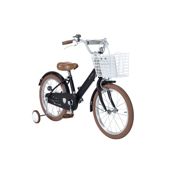 [予約 7月日以降]子供用自転車 18インチ 補助輪付き 泥除け付き 子ども MYPALLAS マイパラス おしゃれ MD-18-ST ストーンの画像