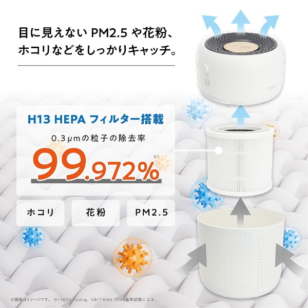 Macros（マクロス） 空気清浄機 H13 HEPA MEH-183/srm : スーパー