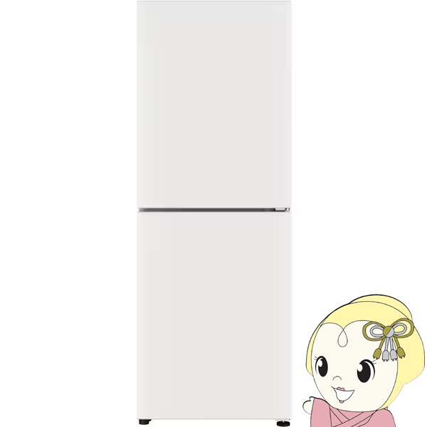 冷凍庫 家庭用 【標準設置込み】 三菱電機 MF-U22K-W 右開き 前開き 2ドア 218L Uシリーズ マットホワイト ぎおん ファン式 自動霜取り | 三菱電機