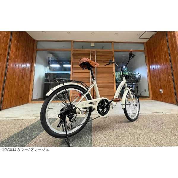 MYPALLAS 折りたたみ自転車 20インチ 6段変速 マイパラス バスケット 