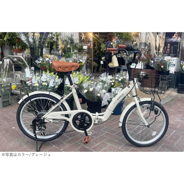MYPALLAS 折りたたみ自転車 20インチ 6段変速 マイパラス バスケット 