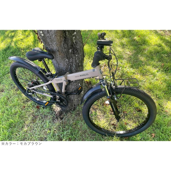 自転車 26インチ シマノ製6段変速 クロスバイク（グリーン）
