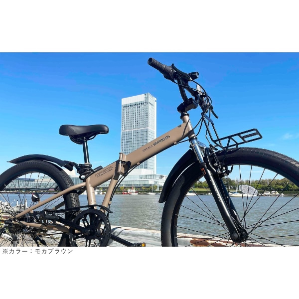 MYPALLAS [予約 5月日以降]折りたたみ自転車 26インチ 6段変速 セミ