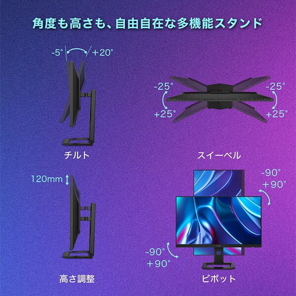MAXZEN（マクスゼン） ゲーミングモニター 27インチ Hz切り替え 160Hz