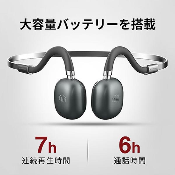 Bluetoothイヤホン 骨伝導 15wh-monster-mh22109 ワイヤレス ネック