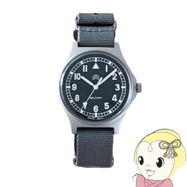 腕時計 NAVAL WATCH Naval military watch Royal Army Type アナログ グレーベルト MIL.-03