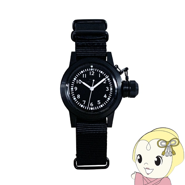 腕時計 NAVAL WATCH Naval military watch US MARINE USN BUSHIPS type アナログ MIL.-04 BK/BK