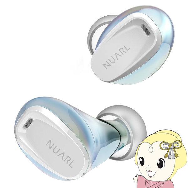 完全ワイヤレスイヤホン NUARL mini3 EARBUDS コンパクト MINI3-AW オーロラホワイト | NUARL