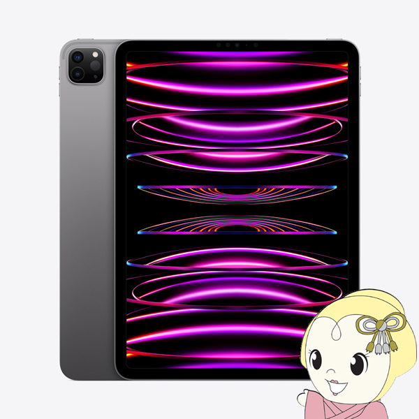 Apple アップル タブレットパソコン iPad Pro 11インチ 第4世代 Wi-Fi 128GB 2022年秋モデル MNXD3J A [スペースグレイ]