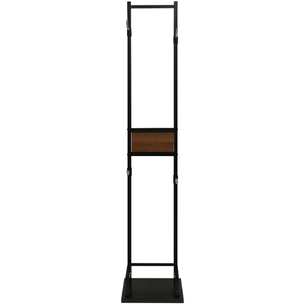 自転車スタンド 室内用 Lex レック 2台用 ブラック／ブラウン木目 /srm