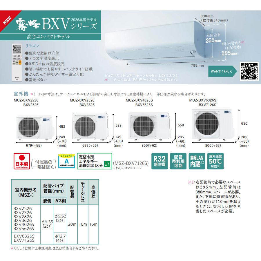 霧ヶ峰 エアコン 工事込 14畳 三菱電機 ルームエアコン BXVシリーズ