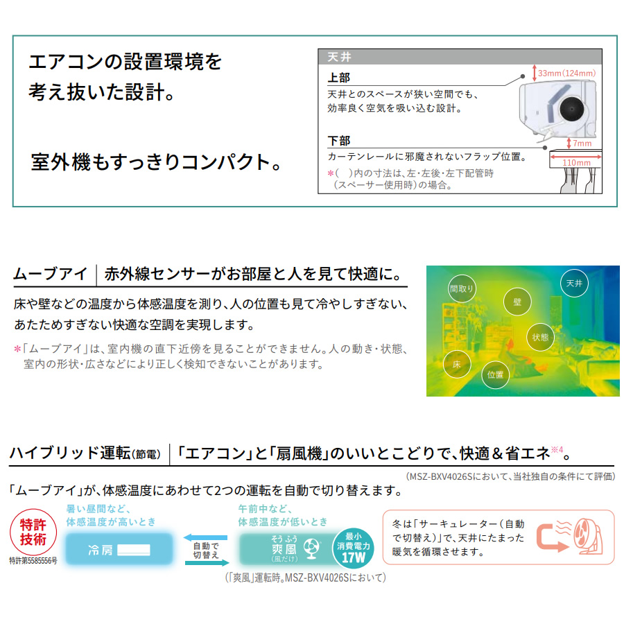 予約]エアコン 工事込 20畳 三菱電機 ルームエアコン 霧ヶ峰 BXV