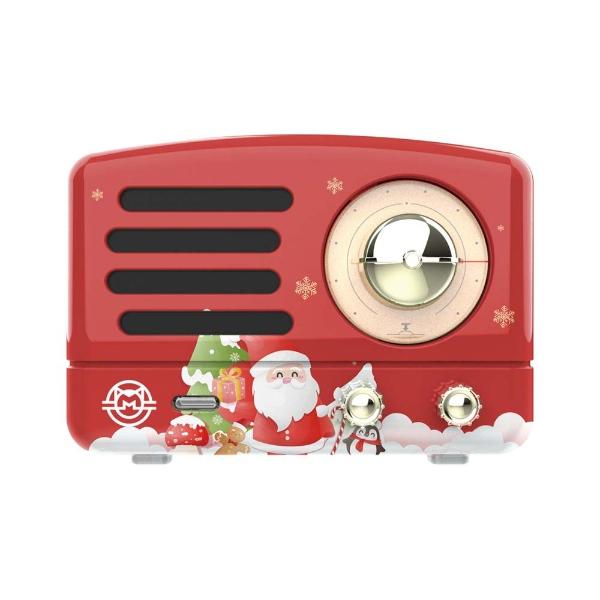 Bluetooth スピーカー MUZEN ミューゼン PETA  クリスマスレッド MW-Q1I CR  レトロ かわいい おしゃれ 超小型 スピーカー マグネット｜gion｜02