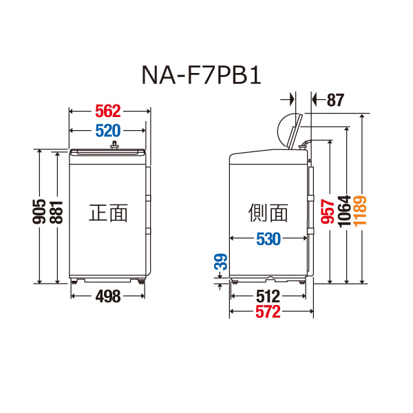 洗濯機【京都は標準設置込み】 縦型 パナソニック 全自動洗濯機 7kg