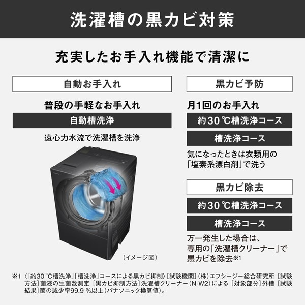 ドラム式洗濯乾燥機 【標準設置費込】 Panasonic パナソニック Cuble 